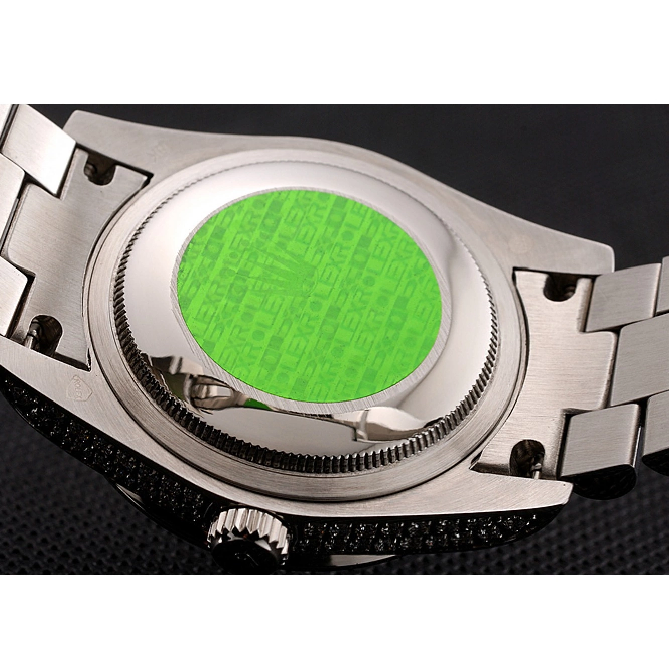 Aaa replica watch Pave Diamond Diamond Rolex Day-Date Diamond Swiss Dial Bracelet 1453950 Case 0615